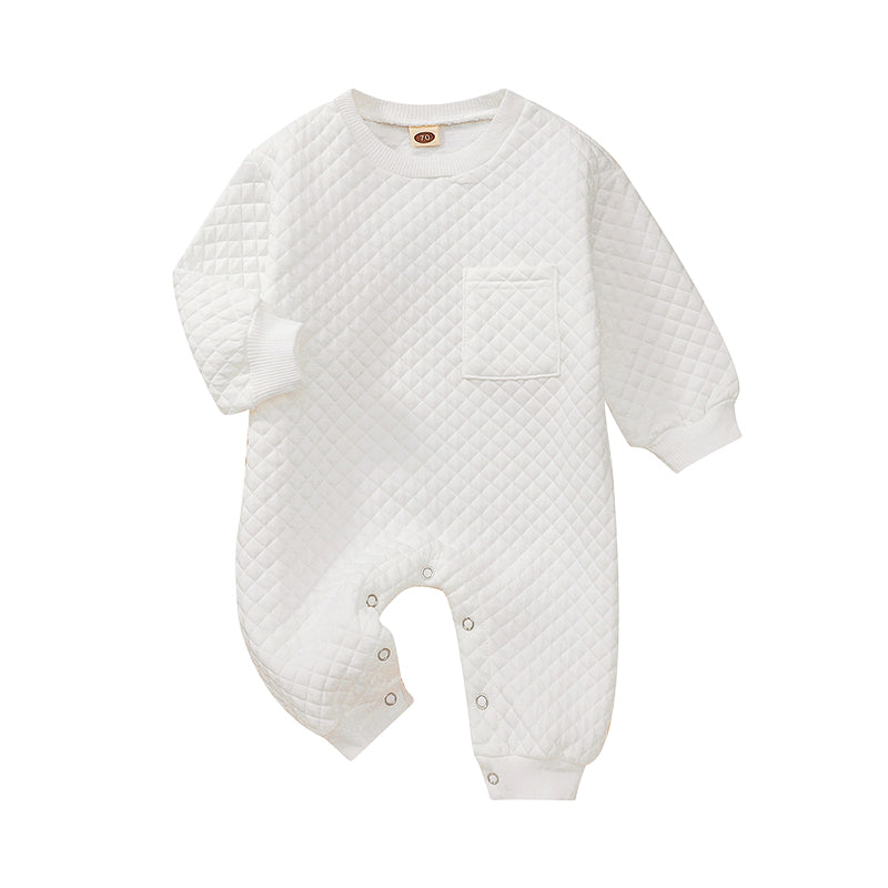 Baby Unisex Solid Color Jumpsuits Wholesale 221101359