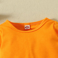 Load image into Gallery viewer, 3 Pieces Set Baby Girls Flower Bow Print Headwear Solid Color Rompers And Dresses Wholesale 221101474
