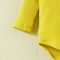 Load image into Gallery viewer, 2 Pieces Set Baby Girls Muslin&amp;Ribbed Print Rompers And Bow Flower Skirts Wholesale 221101486
