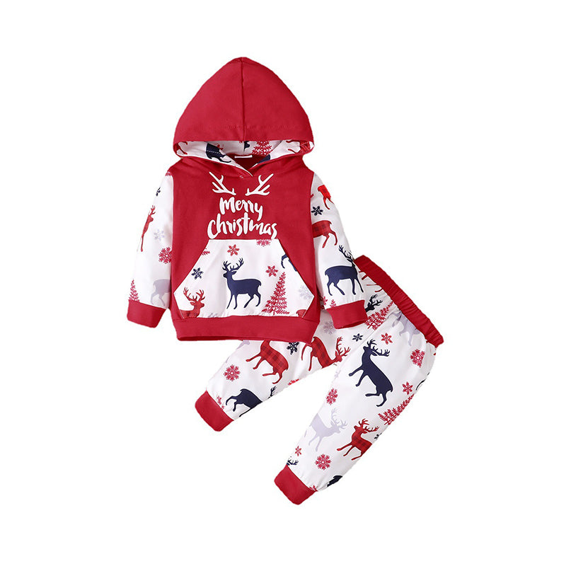 2 Pieces Set Baby Unisex Letters Print Hoodies Swearshirts And Cartoon Pants Wholesale 221101549