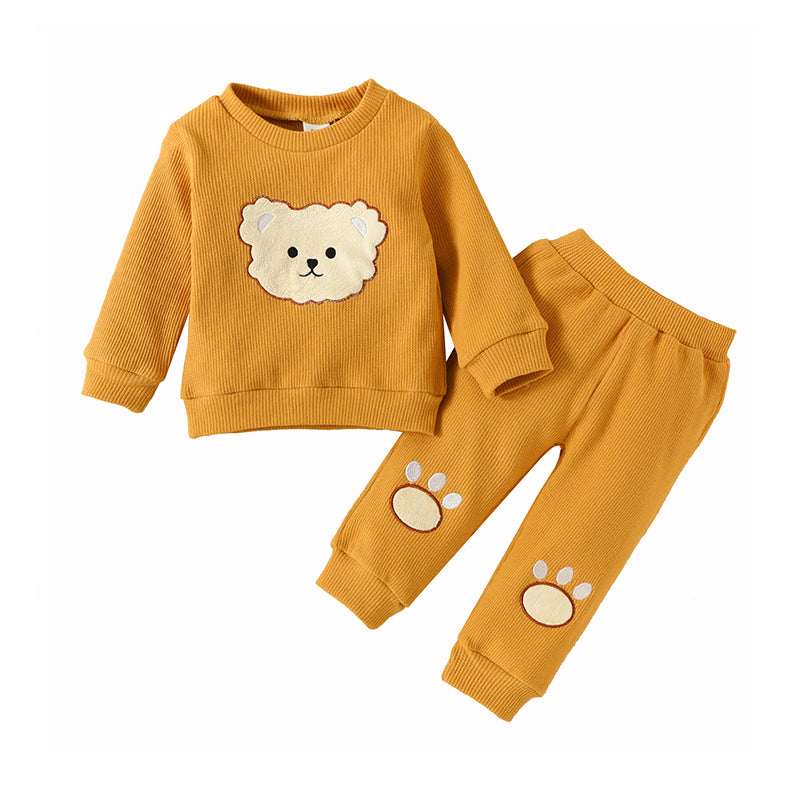 2 Pieces Set Baby Unisex Cartoon Print Tops And Pants Wholesale 221101591