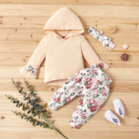 Load image into Gallery viewer, 2 Pieces Set Baby Girls Bow Print Tops And Flower Pants Wholesale 221101635
