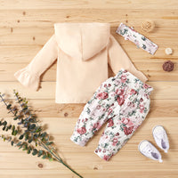 Load image into Gallery viewer, 2 Pieces Set Baby Girls Bow Print Tops And Flower Pants Wholesale 221101635
