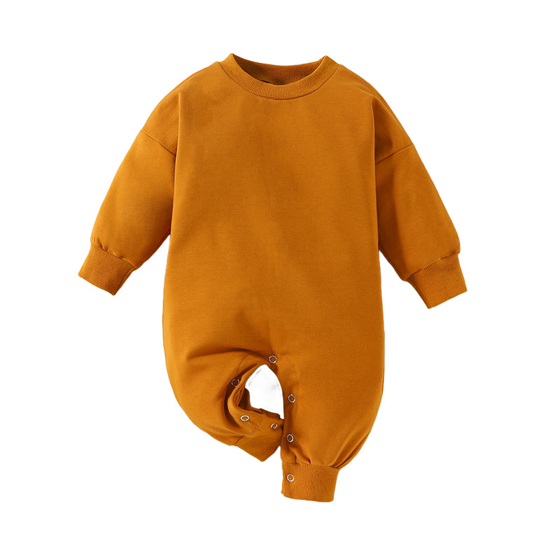 Baby Unisex Solid Color Jumpsuits Wholesale 221101641