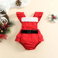 Load image into Gallery viewer, Baby Girls Color-blocking Christmas Rompers Wholesale 221101652
