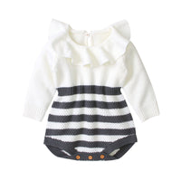 Load image into Gallery viewer, Baby Girls Striped Rompers Wholesale 22110302
