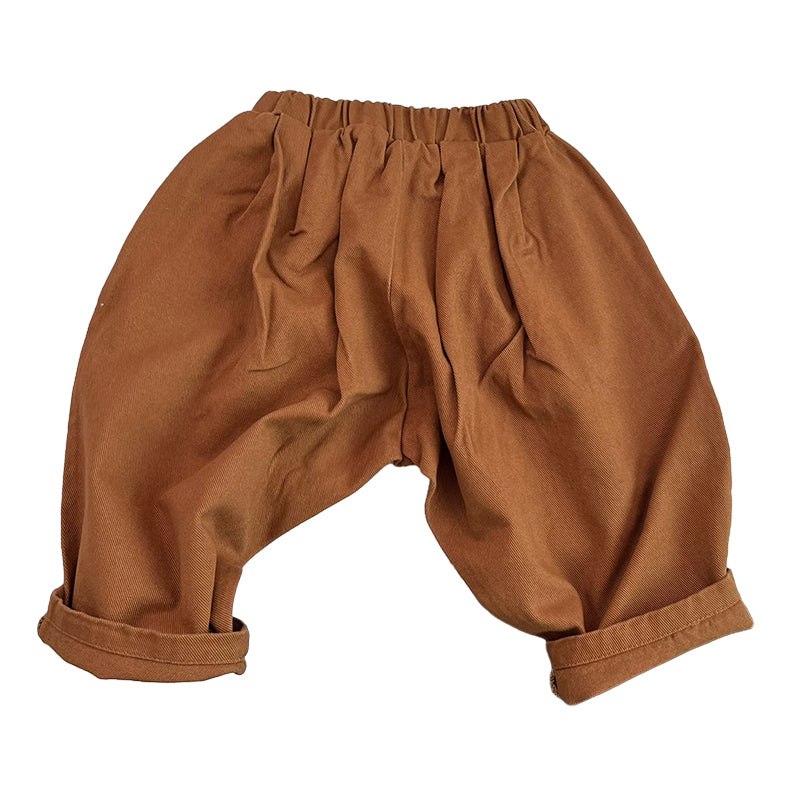 Baby Kid Unisex Solid Color Pants Wholesale 221103343