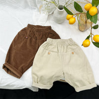 Load image into Gallery viewer, Baby Kid Unisex Solid Color Muslin&amp;Ribbed Pants Wholesale 221103352
