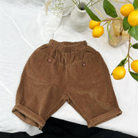 Load image into Gallery viewer, Baby Kid Unisex Solid Color Muslin&amp;Ribbed Pants Wholesale 221103352
