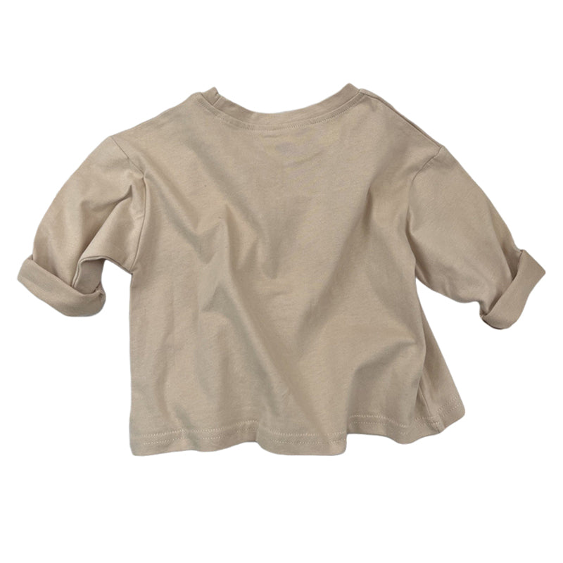 Baby Kid Unisex Solid Color Tops Wholesale 221103368