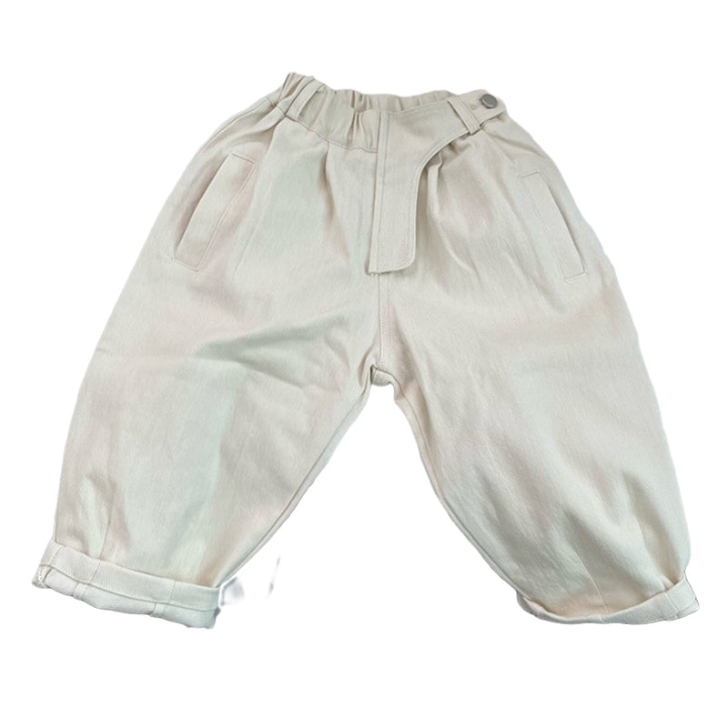 Baby Kid Unisex Solid Color Pants Wholesale 221103370