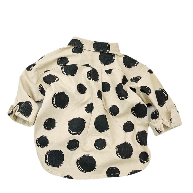 Baby Kid Unisex Polka dots Shirts Wholesale 221103380
