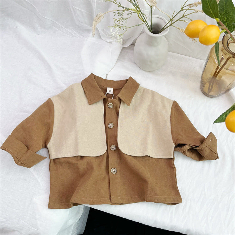 Baby Kid Unisex Color-blocking Shirts Wholesale 221103392