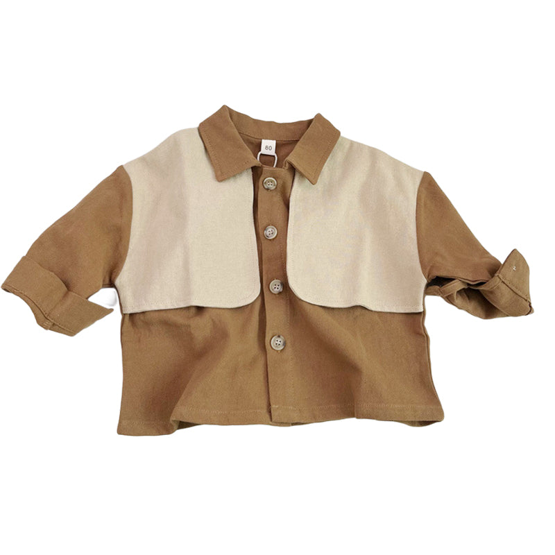 Baby Kid Unisex Color-blocking Shirts Wholesale 221103392