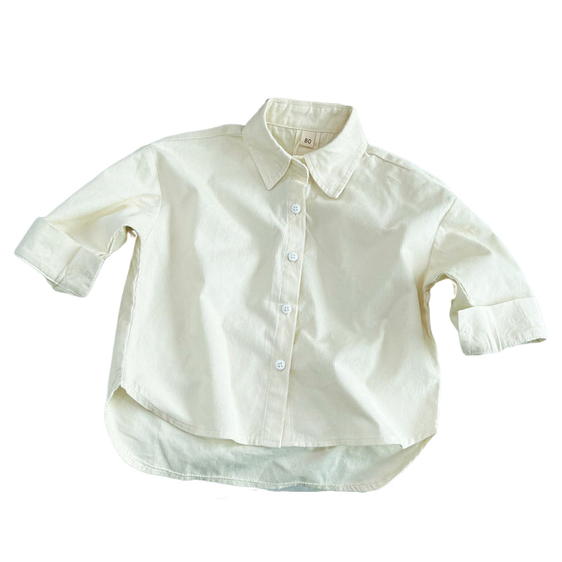 Baby Kid Unisex Solid Color Shirts Wholesale 221103396