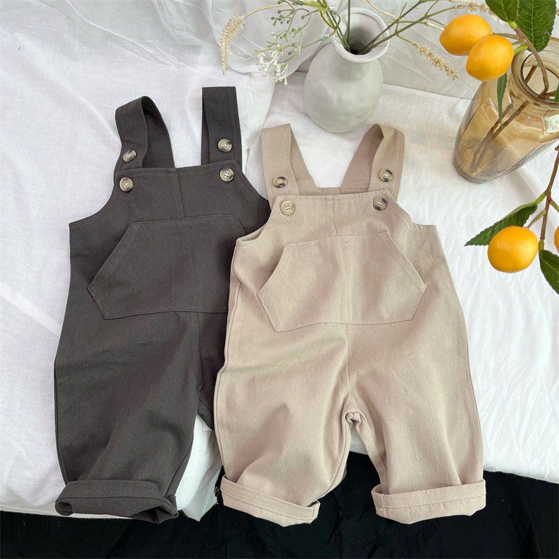 Baby Kid Unisex Solid Color Jumpsuits Wholesale 221103405