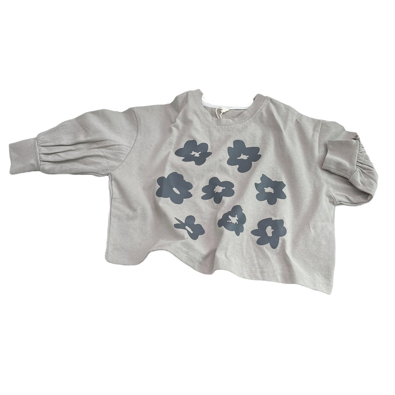 Baby Kid Girls Flower Print Tops Wholesale 221103407