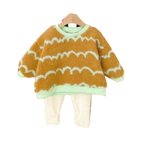 Load image into Gallery viewer, 2 Pieces Set Baby Girls Striped Tops And Pants Wholesale 221103484
