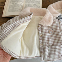 Load image into Gallery viewer, Baby Girls Checked Jackets Outwears Wholesale 221104136
