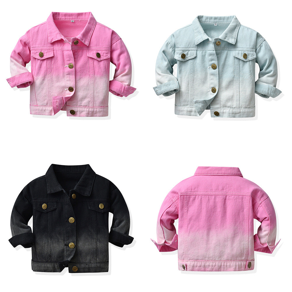 Baby Kid Big Kid Unisex Graduated Color Jackets Outwears Wholesale 221104249