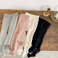 Load image into Gallery viewer, Baby Kid Girls Solid Color Bow Pants Leggings Wholesale 221104328
