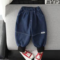 Load image into Gallery viewer, Baby Kid Boys Solid Color Jeans Wholesale 221104341
