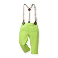 Load image into Gallery viewer, 2 Pieces Set Baby Kid Big Kid Boys Solid Color Bow Shirts And Pants Suits Wholesale 221104410
