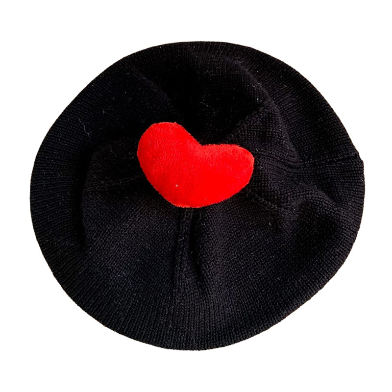 Unisex Color-blocking Love heart Crochet Accessories Hats Wholesale 221104431