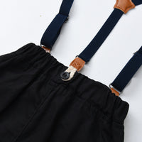 Load image into Gallery viewer, 2 Pieces Set Baby Kid Boys Polka dots Bow Print Shirts And Solid Color Jumpsuits Wholesale 221104470
