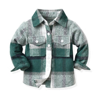 Load image into Gallery viewer, Baby Kid Unisex Color-blocking Checked Shirts Wholesale 221104475
