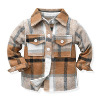 Load image into Gallery viewer, Baby Kid Unisex Color-blocking Checked Shirts Wholesale 221104475
