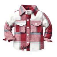 Load image into Gallery viewer, Baby Kid Unisex Color-blocking Checked Shirts Wholesale 221104475
