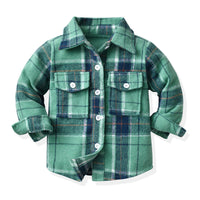 Load image into Gallery viewer, Baby Kid Unisex Color-blocking Checked Shirts Wholesale 221104475
