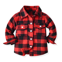 Load image into Gallery viewer, Baby Kid Unisex Color-blocking Checked Shirts Wholesale 221104475
