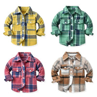 Load image into Gallery viewer, Baby Kid Unisex Color-blocking Checked Shirts Wholesale 221104477
