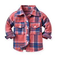 Load image into Gallery viewer, Baby Kid Unisex Color-blocking Checked Shirts Wholesale 221104477
