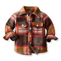 Load image into Gallery viewer, Baby Kid Unisex Color-blocking Checked Shirts Wholesale 221104477
