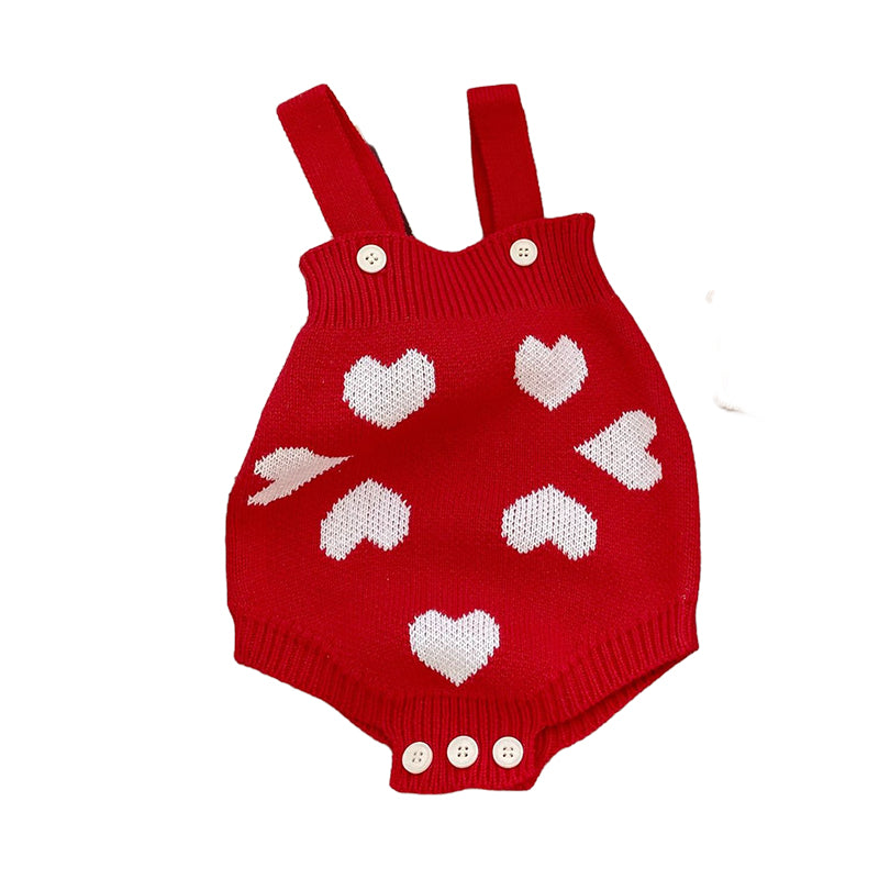 Baby Girls Love heart Rompers Wholesale 221104478