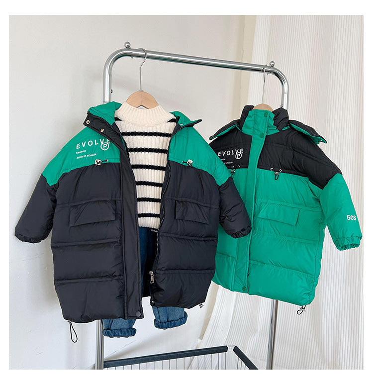 Baby Kid Boys Letters Color-blocking Coats Wholesale 221104553
