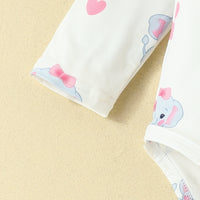 Load image into Gallery viewer, 3 Pieces Set Baby Girls Cartoon Print Rompers And Dresses And Bow Headwear Wholesale 221104573
