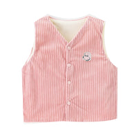 Load image into Gallery viewer, Baby Kid Unisex Striped Cow Muslin&amp;Ribbed Vests Waistcoats Wholesale 22110477
