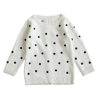 Load image into Gallery viewer, Baby Kid Girls Polka dots Sweaters Knitwear Wholesale 22110701
