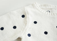 Load image into Gallery viewer, Baby Kid Girls Polka dots Sweaters Knitwear Wholesale 22110701

