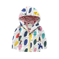 Load image into Gallery viewer, Baby Kid Girls Flower Cartoon Print Jackets Outwears Wholesale 22110710
