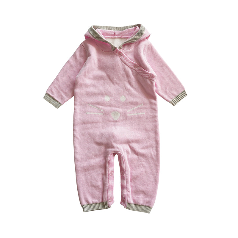 Baby Girls Cartoon Knitwear Jumpsuits Wholesale 2211071003