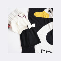 Load image into Gallery viewer, Kid Girls Color-blocking Bow Crochet Dresses Wholesale 22110711
