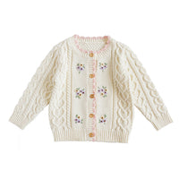 Load image into Gallery viewer, Baby Kid Girls Flower Embroidered Cardigan Wholesale 221107112
