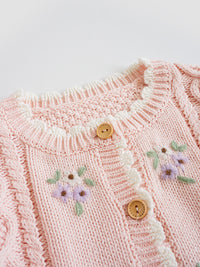 Load image into Gallery viewer, Baby Kid Girls Flower Embroidered Cardigan Wholesale 221107112
