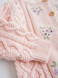 Load image into Gallery viewer, Baby Kid Girls Flower Embroidered Cardigan Wholesale 221107112
