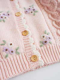 Load image into Gallery viewer, Baby Kid Girls Flower Embroidered Cardigan Wholesale 221107112
